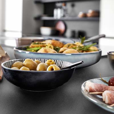 Quadratisches Stimmungs-Küchenbild